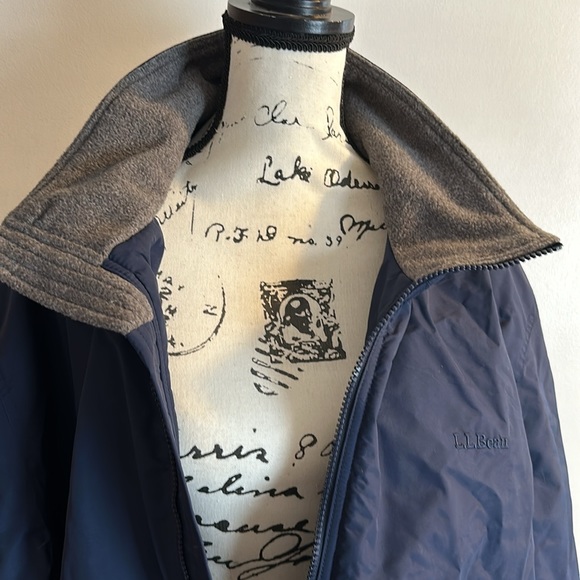 LL Bean mens Navy Winter Jacket XXL REG - Picture 11 of 14